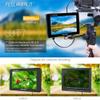 FEELWORLD LUT7 7 Inch 2200nits 3D LUT Touch Screen 4K HDMI Input/Output Full HD 1920x1200 IPS DSLR Camera Field Monitor Built in Waveform Monitoring with Battery, Charger and Lens Clean Cloth view 2