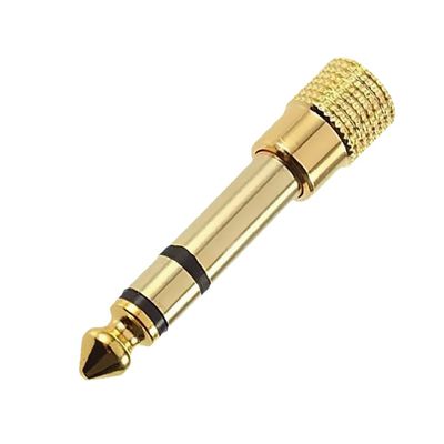 AceSoft Built in Chip Headphone Jack Adapter Splitter 6.5mm Male to 3.5mm Female Stereo Audio Adapter Converter Compatible with Speaker/Earphone/Piano/Electronic Piano/Microphone