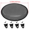 Heyiarbeit 12inch Speaker Grill Cover Round Metal Mesh Speaker Grills Guard Protector Mesh Speaker Decorative Circle Black 1Pcs view 2