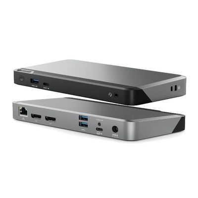 ALOGIC (8 in 1) MX2 USB-C Dual Display 4K@60Hz DisplayPort Alt. Mode Docking Station  with 65W Power Delivery