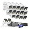 ANNKE 16CH 3K Lite Security Camera System, 5-in-1 H.265+ 16 Channel DVR Recorder with 16X 3K Built-in Mic Smart Dual Light Cameras, AI Human/Vehicle Detection, Remote Access, 2TB HDD Included view 1