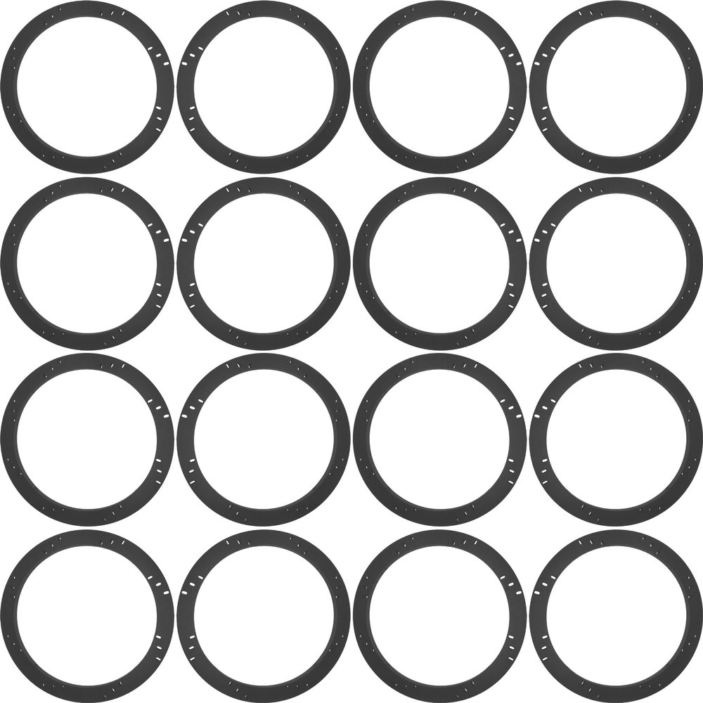 18" Subwoofer Speaker Spacers Depth Extender Extending Rings - 1/2" thick - ID: 17 1/8" OD: 18 7/8" - 8 Pair - SSK18K - Stackable - Perfect For Framing Fiberglass Enclosures