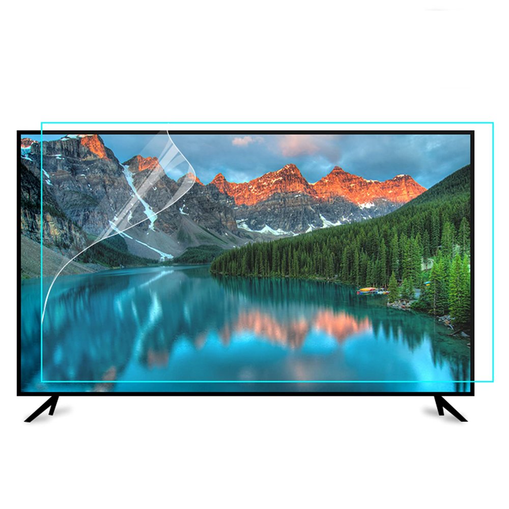 55" 65" Anti Blue Light TV Screen Protector Anti-Glare Film Anti Scratch Filter, Reduce Eye Fatigue and Eye Strain, for Framless LCD LED Plasma 3D HDTV,55" 1211 * 682