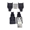 10pcs USB Plug Replacement 4 PIN Type A Female Male Socket Connector Solder Terminal Repair AWG Wire Cable DIY Kit Jack (5 pairs) view 1