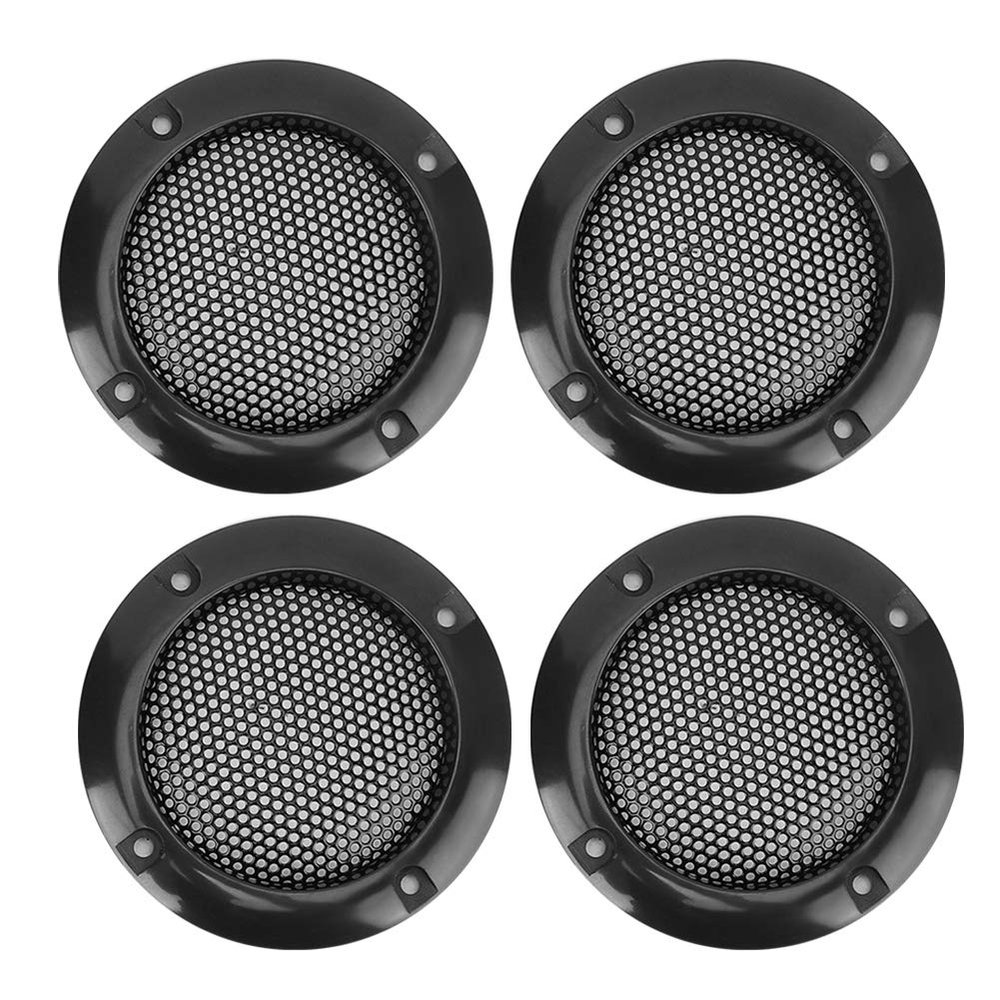 2 Inch Speaker Grille 4 Pack Universal Fit for Car Speakers and Decorative Sound Systems with Perforated Mesh Design in