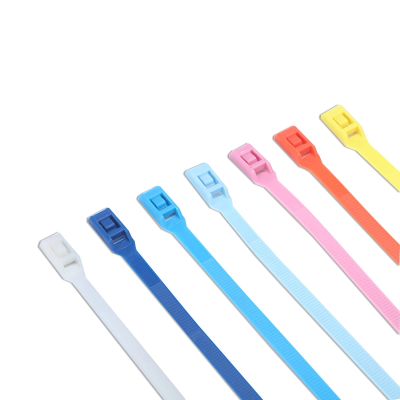 SHZJ Zip Ties Heavy Duty 8350 Mm 100Pcs, Premium Plastic Wire Ties, Self-Locking Color Nylon Tie Wraps,Red