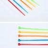 Self Locking Color Nylon Tie Wraps, Cable Zip Ties 8350 Mm 100Pcs, for Indoor and Outdoor 100Pcs,Light Blue view 3