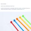 Self Locking Color Nylon Tie Wraps, Cable Zip Ties 8350 Mm 100Pcs, for Indoor and Outdoor 100Pcs,Light Blue view 4