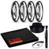 49mm Deluxe Lens Kit - Includes Close-Up Filters, Tulip Hood, Cleaning Kit & Cap Keeper - Fits 49mm Lenses view 4