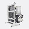 EDIY DIY Computer Chassis Bracket Open Motherboard Case Rack ATX Vertical Horizontal PC Game Water-Cooled Test Bench Creative Overclocking Aluminum Frame Good Heat Dissipation All Silver view 3