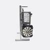 EDIY DIY Computer Chassis Bracket Open Motherboard Case Rack ATX Vertical Horizontal PC Game Water-Cooled Test Bench Creative Overclocking Aluminum Frame Good Heat Dissipation All Silver view 4