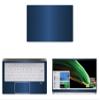 Decalrus - Protective Decal for The Acer Swift X SFX14 (14" Screen) Laptop Blue Texture Brushed Aluminum Cover wrap BAacerSwift14_sfx14Blue view 1
