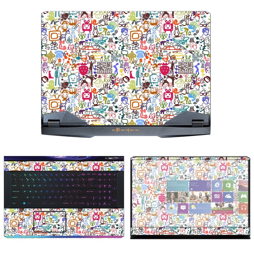 Decalrus - Protective Decal Skin Sticker for The MSI GE76 Raider (17.3" Screen) case Cover wrap MSge76_raider-13