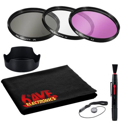 82mm Deluxe Lens Kit - Includes Close-Up Filters, Tulip Hood, Cleaning Kit & Cap Keeper - Fits 82mm Lenses - Compatible with Canon