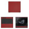 Decalrus - Protective Decal for The Asus ROG Flow X13 GV301 (13.4" Screen) Laptop RED Carbon Fiber wrap CFasusRogFlowX13_GV301Red view 1