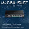 TRENDnet 5-Port Unmanaged 2.5G PoE+ Switch, Fanless, Compact Desktop Design, Metal Housing, 2.5GBASE-T Ports, IEEE 802.3bz, 55W PoE Budget, Black,Lifetime Protection,TPE-TG350 view 3