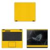 Decalrus - Protective Decal for The Asus ROG Flow X13 GV301 (13.4" Screen) Laptop Yellow Carbon Fiber wrap CFasusRogFlowX13_GV301Yellow view 1