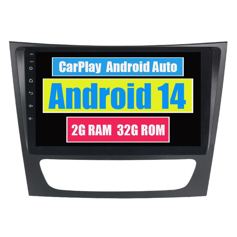 RoverOne Car Stereo Radio for Mercedes Benz G-Class W463 CLS W219 W211 E200 E220 E280 E350 2005-2010 Android Multimedia Player GPS Navigation Touch Screen Bluetooth WiFi DSP CarPlay Android Auto