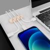 SOULWIT Cable Holder Clips, 3-Pack Cable Management Cord Organizer Clips Silicone Self Adhesive for Desktop USB Charging Cable Nightstand Power Cord Mouse Cable Wire PC Office Home - Wood Grain view 2
