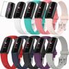 9-Pack Compatible Fitbit Luxe bands with FREE Screen Protector for Men & Women, Soft Silicone Replacement Sports Straps/Wristbands for Fitbit Luxe (Small/Large) view 1