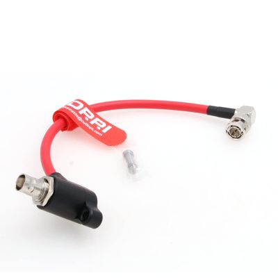 12G SDI Protector Cable Galvanic-Isolators Right Angle BNC Male to Right Angle BNC Female for ARRI Mini,RED Komodo (Red, 30CM)