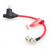 12G SDI Protector Cable Galvanic-Isolators Right Angle BNC Male to Right Angle BNC Female for ARRI Mini,RED Komodo (Red, 30CM) view 4