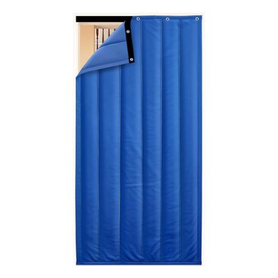 YZJJ Thermal Insulated Door Curtain, Snowstorm Waterproof Cotton Patio Door Cover, Keep Warm in Winter Cool in Summer for Air Conditioner Heater Room Home Kitchen Doorway