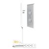 Sleek Socket Original & Patented Ultra-Thin Outlet Concealer with Cord Concealer Kit, Flat Extension Cord with Multi Outlets Power Strip, Ideal for Home Improvement, Hide Bulky and Messy Cords view 1