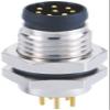 Elecbee M8 8Pin Male PCB Socket Connector A Coding Front Mount Waterproof Straight Panel Receptacles view 1