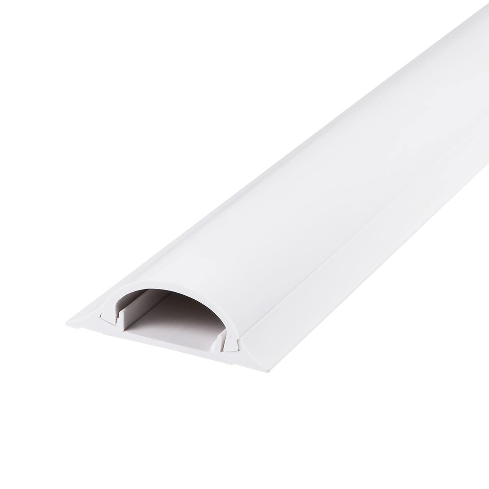 MECCANIXITY Cable Raceway Cord Cover 15.7" Lx1.8 Wx0.6 H Wire Hider Channel for Hiding TV Wires, Computer Cables on Wall 3 Pack