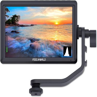 FEELWORLD FW568 5.5 Inch 4K DSLR Camera Field Monitor IPS Full HD 1920x1080 Support HDMI Input Output Tilt Arm with Battery and Charger