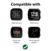 CAGOS Bracelet Compatible with Fitbit Versa 4 Bands/3/Sense/Sense 2 for Women, Handmade Beaded Elastic Replacement Wristband for Versa 2/1/Lite Watch/Special Edition Watch (Black, Versa 1/2/Versa Lite/Special Edition) view 2