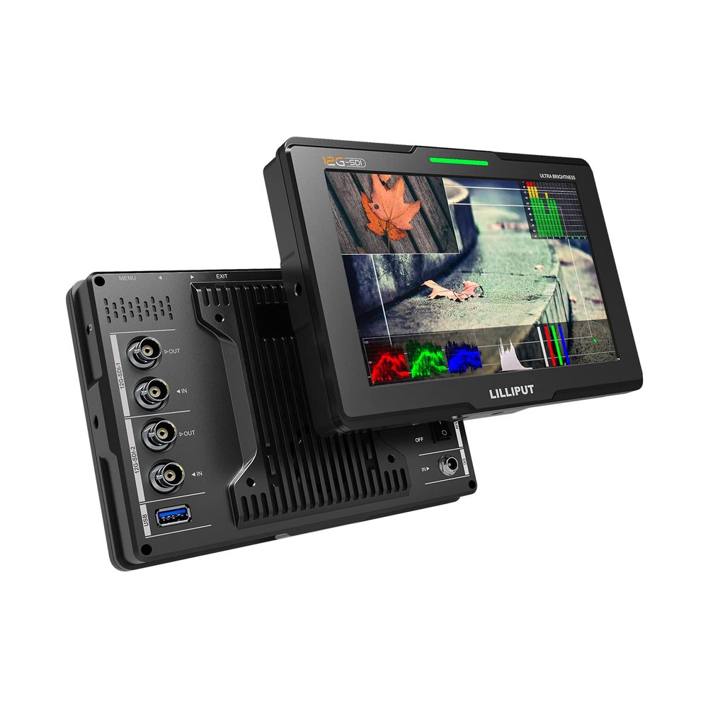 LILLIPUT Lilliput Q7-12G Monitor 7 inch 4K HD 12G-SDI HDMI 2.0 2000nit Brightness HDR 3D-LUT Field Monitor for DSLR Camera Video Assist