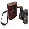 Antique Vintage Spy Glass Old Brass Binocular for Adults and Kids for Bird Watching with Brown Leather Box view 2