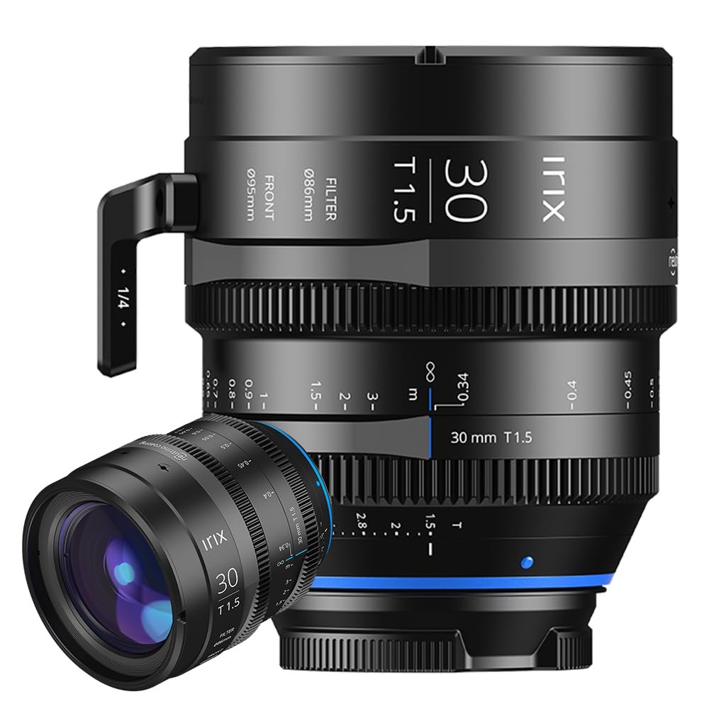 Irix Cine 30mm T1.5 Cinema Lens for Arri PL Mount Cameras | Military Certified for Humidity and Freezing Rain/Icing | Compatible with Magnetic Filters | Distance Scale in Feet