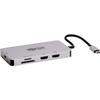 Tripp Lite USB-C Two-Monitor HDMI Laptop/Phone Docking Station, 4K @ 60 Hz (4:4:4), USB-A Hub, Gigabit Network Port, SD & MicroSD Memory Card, 100W USB-C Charging, 3-Year Warranty (U442-DOCK8G-GG) view 1