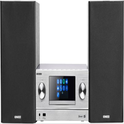 Kenwood M-9000S-S - Smart Micro Hi-Fi System with Internet Radio, DAB+, CD/USB and Audio Streaming, Colour Silver