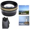 2-Pc Pro HD Telephoto & Wide Angle Lens Kit for Nikon Z-5 Z-6 Z-7 II 5II 6II 7II (52mm Compatible) view 4