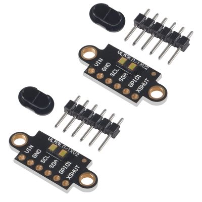 AITRIP 2PCS VL53L1X Laser Ranging Flight Time Sensor Module with Cover 3V-5V Distance 400cm Measurement Extension Board Module for Arduino