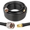 MOOKEERF KMR240 N Male to SMA Male Cable - 50FT Ultra Low Loss SMA to N Cable 50 ohm for WiFi Router/GPS Receiver/Antenna/Signal Booster Use view 1