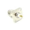 Elecbee TNC Connector 4 Hole Flange Female Straight 50 Panel Mount Bulkhead Fitting Solder Termination Female Straight 4 Hole Flange TNC Connector view 3