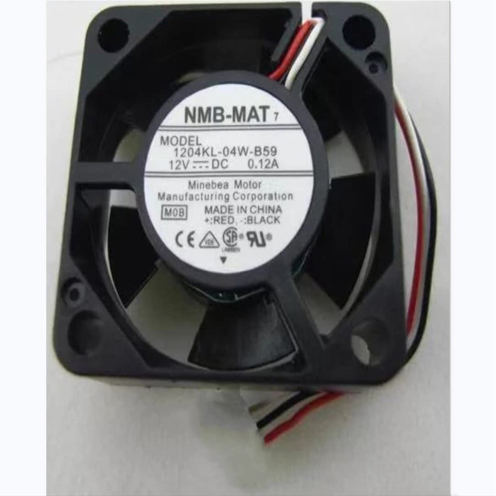 1204KL-04W-B59 NMB-MAT 3010 12V 0.12A 10500rpm 3.8CFM 3-Wire Cooling Fan