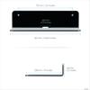 BRAINWAVZ 2-Pack 4 Small Floating Shelf Bluetooth Speaker Stand, Adhesive & Screw Wall Mount, Anti Slip, for Cameras, Baby Monitors, Webcam, Router & More, Universal Holder (SHELF11 Black) view 4