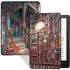 BOZHUORUI Slim Case for 6.8" Kindle Paperwhite (11th Generation - 2021) and Kindle Paperwhite Signature Edition - Lightweight PU Leather Folio Cover with Auto Wake/Sleep (Bookshelf) view 1