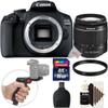 EOS 2000D / Rebel T7 DSLR 24.1MP Import Model Camera + EF-S 18-55mm III Lens + Extended Accessory Kit view 1