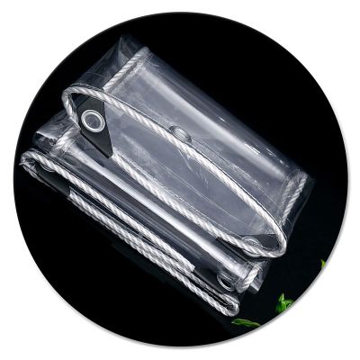 Transparent Outdoor Waterproof Tarpaulin, with Eyelets, Foldable PVC Tarp, Clear Tarpaulin for Covering Garden Plants Terrace Furniture, Awning, Rain Curtain,Transparent-12.5m/3.38.2ft