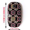 2.4G Wireless Mouse with Cute Pattern Design for All Laptops and Desktops with Nano Receiver - Flowers on Motley view 2