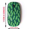 2.4G Wireless Mouse with Cute Pattern Design for All Laptops and Desktops with Nano Receiver - Banana Leaf Motif view 2