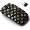 2.4G Wireless Mouse with Cute Pattern Design for All Laptops and Desktops with Nano Receiver - Classic Raster Golden view 1