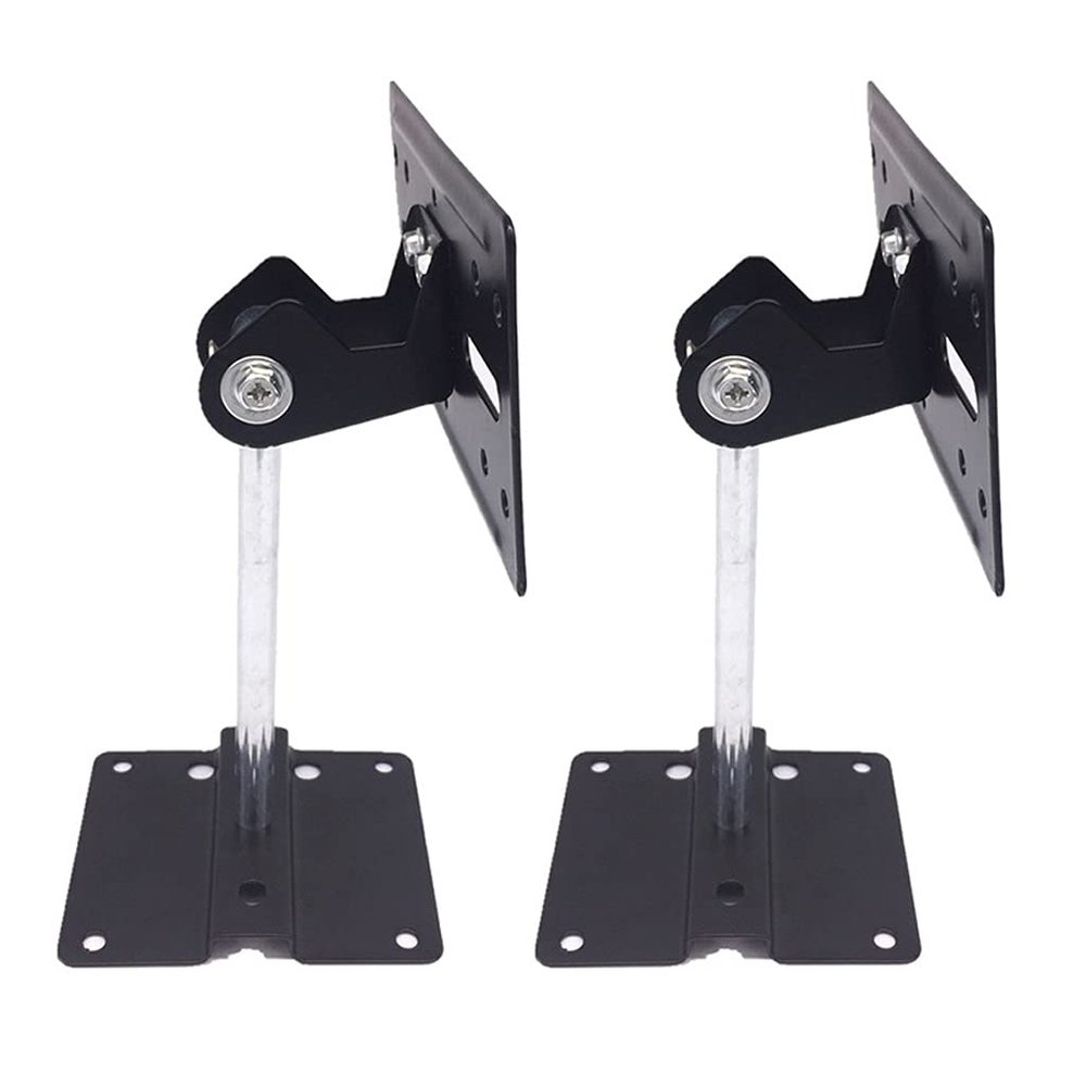 XIAOSAKU Speaker Mounts Speaker Wall Bracket Mobile Angle Ceiling Speaker Mounting Bracket Universal Surround Speaker Frame Bearing 30kg (a Pair) Speaker Mounts for Home Theater
